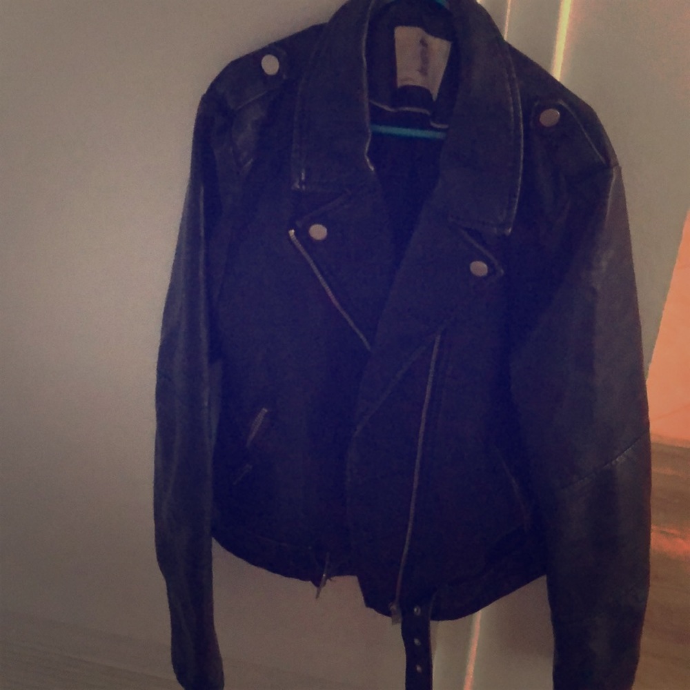 H&M girls leather jacket